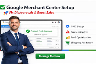 setup google merchant center account for product approval and shopping ads