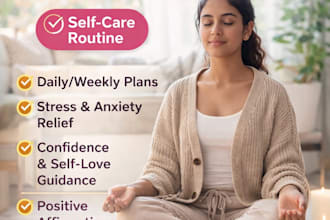 design a customised  self care routine for women