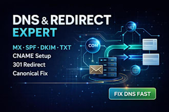 dns setup, mx setup, spf dkim, txt record, cname setup for domains fast
