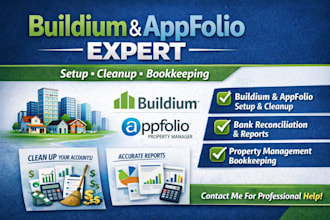 do property management bookkeeping in buildium and appfolio