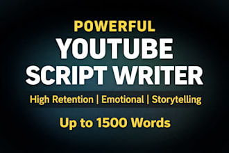 write engaging youtube video scripts and motivational speeches
