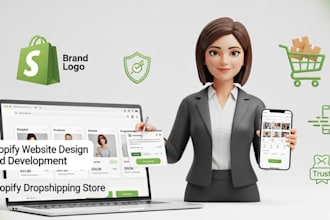 design shopify dropshipping store