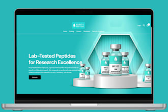 build  peptide website peptide store research peptide cbd supplement website