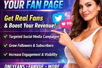 promote your fans subscription page and grow targeted social media