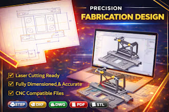 sheet metal design 3d solidworks model and 2d fabrication drawing with dxf file