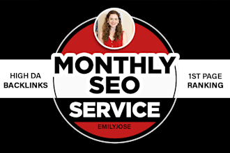 provide you complete monthly SEO service