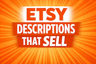 write etsy product descriptions that sell