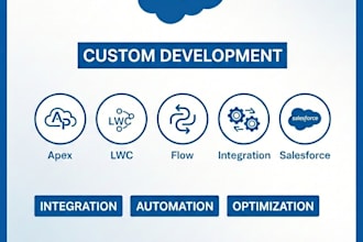 build and develop salesforce solutions apex, lwc, flow