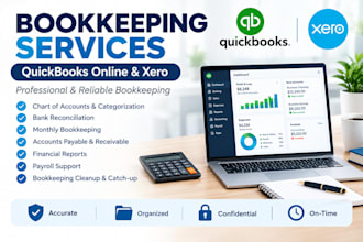 do bookkeeping in quickbooks online and xero with setup