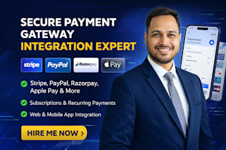 payment gateway integration expert stripe, paypal, subscriptions, webhooks