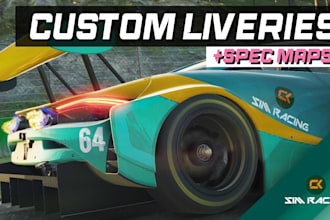 create custom iracing liveries for nascar, imsa and sim racing