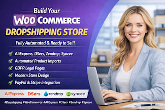 create wordpress woocommerce aliexpress dser zendrop syncee dropshipping website