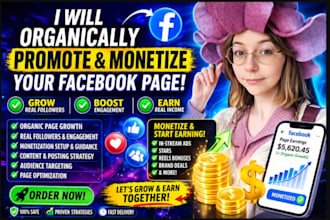grow and monetize your facebook page, instagram, tiktok, twitter and youtube
