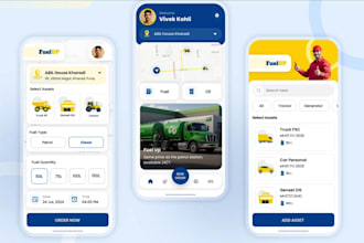 build elite fuel delivery app, oil and gas delivery app with admin panel