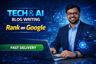 write expert tech and ai blog articles and SEO content