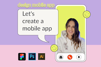 create a mobile app UI for ios and android