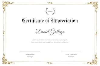 design custom certificate in canva editable and printable