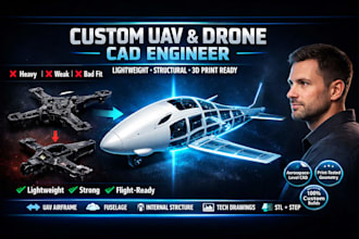 design lightweight, uav prototyping, drone fuselage and weldment structure part