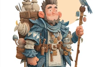esign unique fantasy character sheets with props