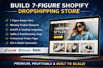 build 7 figure shopify dropshipping store va autods zendrop apliiq brandsgateway