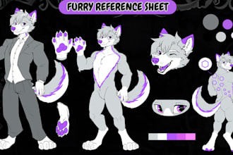 furry ref sheet, nsfw furry reference sheet, anthro ref sheet fursona oc design