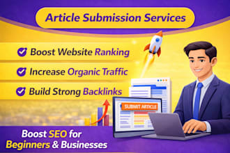 do manual article submission for SEO backlinks