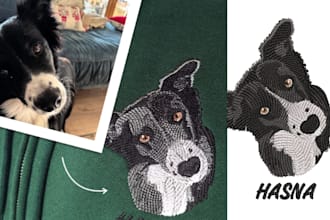 do professional manual embroidery digitizing for logo and any images