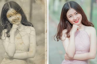 urgently fix blurry photo, colorize old picture and image restoration
