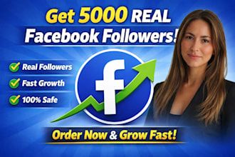 grow your facebook page with up to 5,000 followers