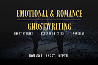 ghostwrite emotional and romance fiction stories