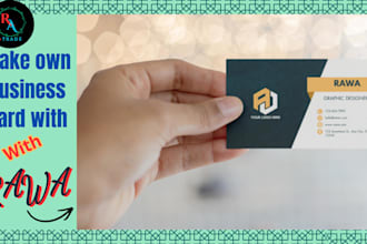 do attractive , professional business card design