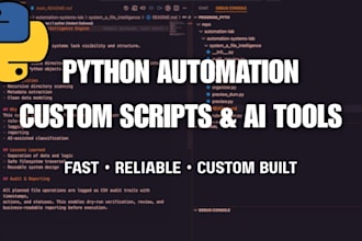 build python automation scripts and ai automation