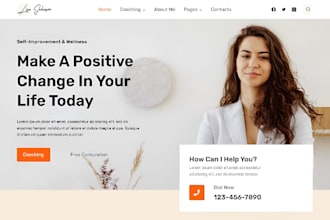 build wix life coach website mindset coach website personal brand website