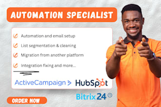 do activecampaign bitrix24 hubspot brevo email automation