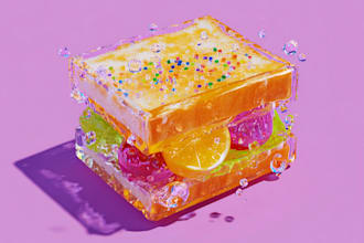 create vibrant food pop art illustrations for your brand