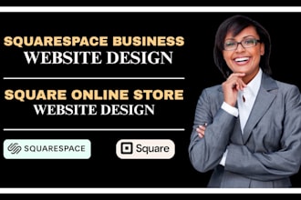 squarespace website, squarespace website redesign, square website design, square