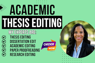 proofread and edit your academic thesis for grammar clarity and academic style