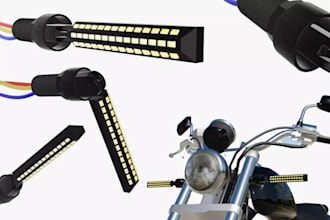 create 3d motorcycle from scratch,electric motion,led indicator,bike part,frame