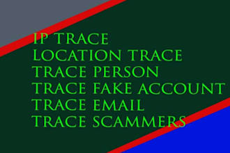 find ip trace , someone social media IP address ,background check , find someone