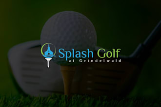 create modern golf logo for your sports, club, or course