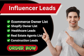 influencer leads, ecommerce leads, for influencer marketing