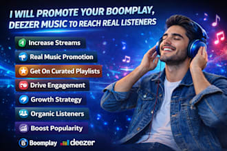 promote your boomplay, deezer music to reach real listeners
