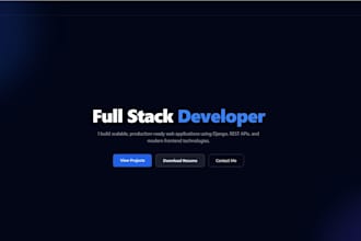 design a responsive portfolio website for you