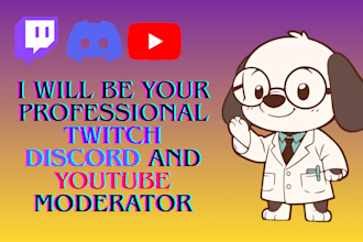 be your professional youtube discord twitch  moderator