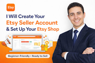 create your etsy seller account and set up your etsy shop