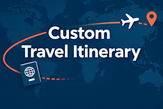 create your custom travel itinerary