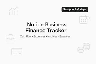 set up a notion business cashflow and expense tracker