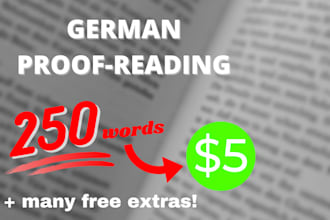 proofread your german script