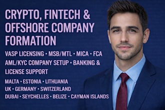 register your crypto, fintech, and offshore company with full compliances