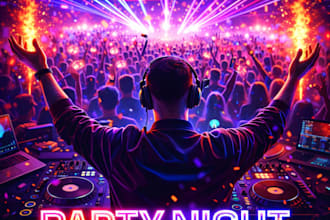 design a professional dj, club or party event flyer